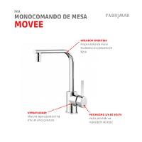 Monocomando De Mesa Para Cozinha Movee Fabrimar - 3