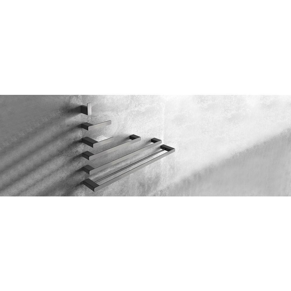 Papeleira Flat Grafite Escovado 00960870 Docol - 2