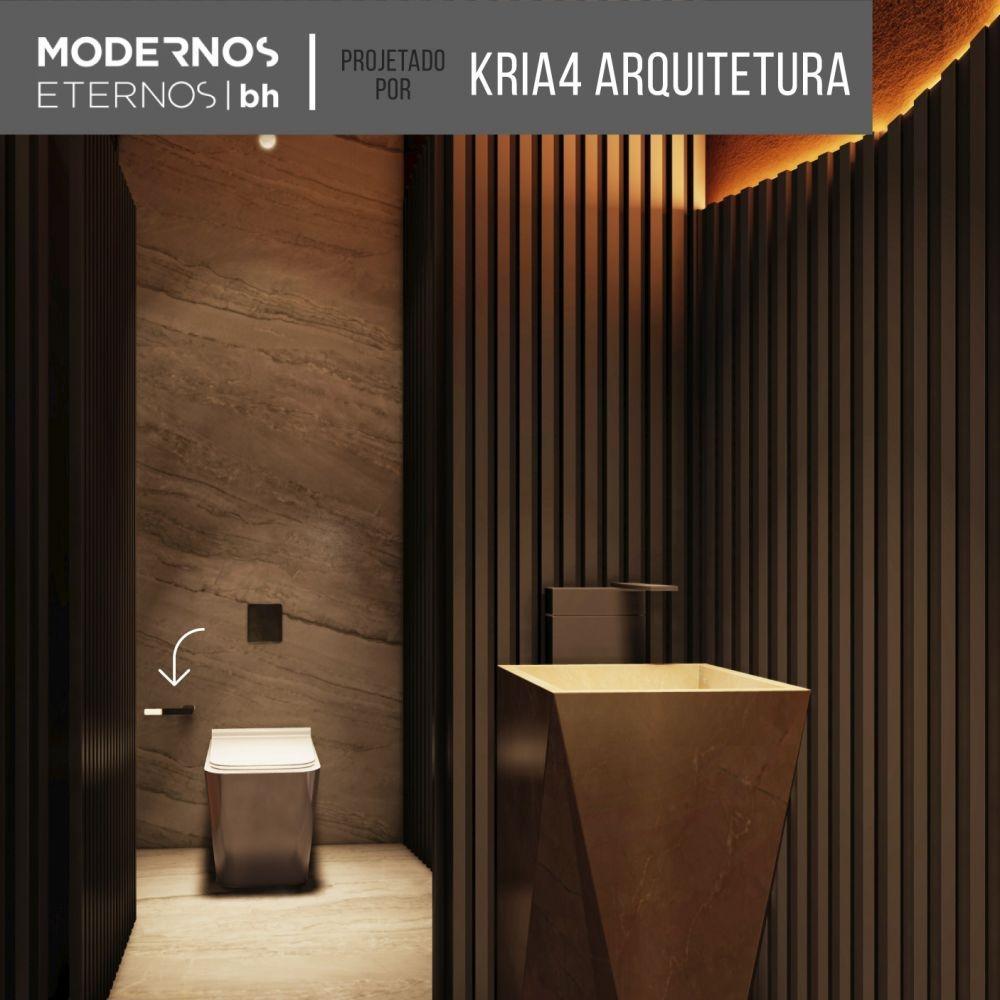 Papeleira Flat Grafite Escovado 00960870 Docol - 3