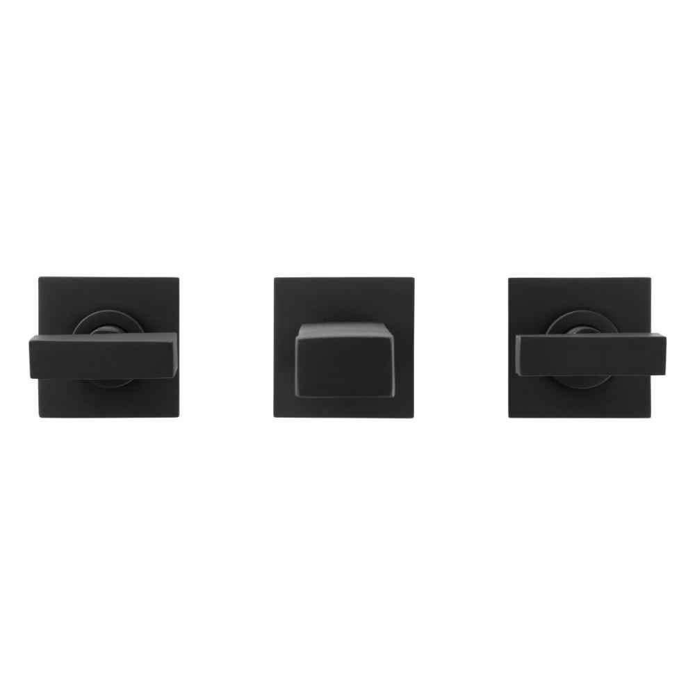 Misturador Para Lavatório De Parede Horus 450 Preto Fosco Fani - 2