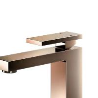 Misturador Monocomando Para Lavatório De Mesa New Edge Bica Baixa Cobre Escovado Docol - 2