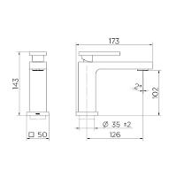 Misturador Monocomando Para Lavatório De Mesa New Edge Bica Baixa Cobre Escovado Docol - 5