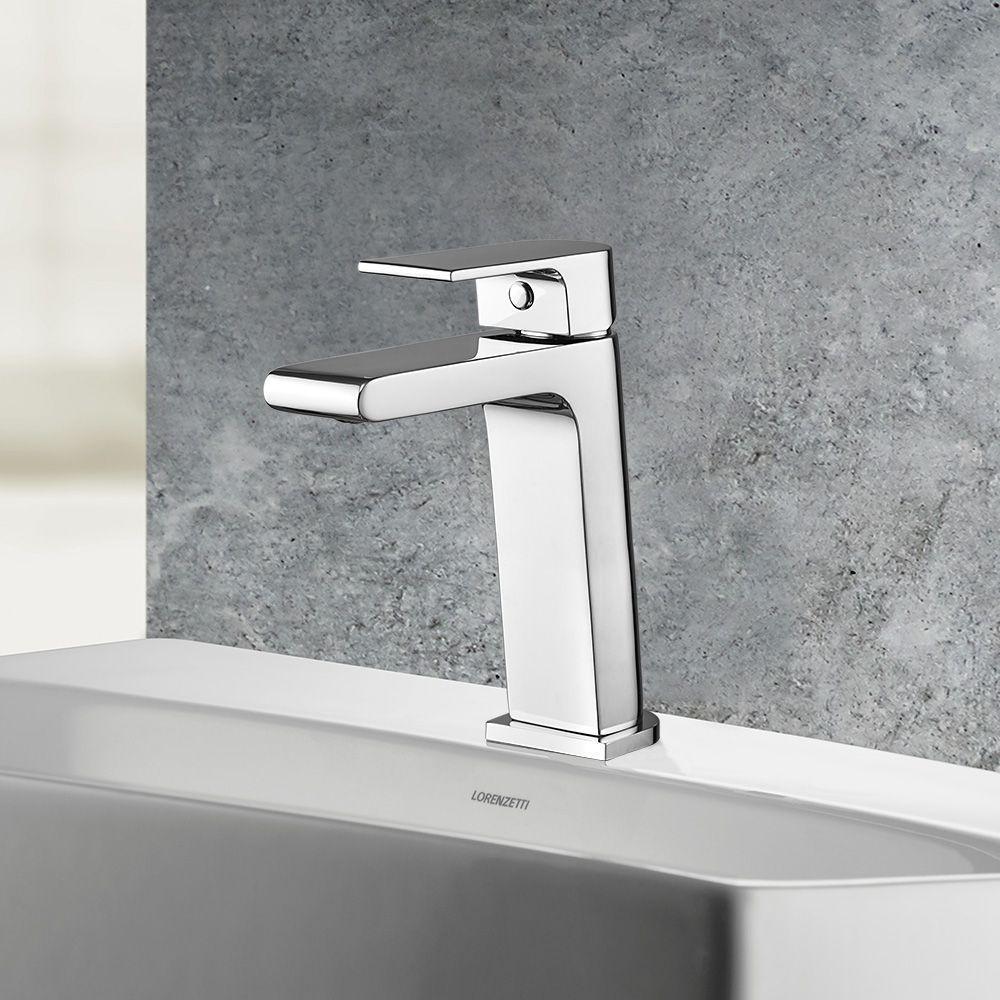 Misturador Monocomando Para Lavatório De Mesa Like Bica Baixa C78 2875 Cromada Lorenzetti - 2