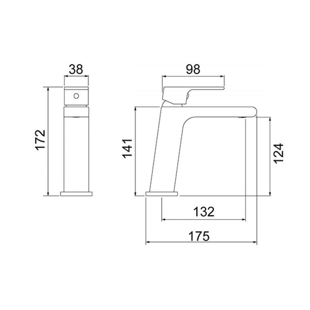 Misturador Monocomando Para Lavatório De Mesa Like Bica Baixa C78 2875 Cromada Lorenzetti - 4