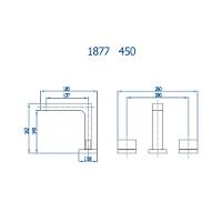 Misturador Para Lavatório De Mesa Horus 450 Bica Alta Preto Fosco Fani - 5