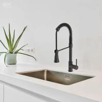 Misturador Monocomando Para Cozinha De Mesa Gourmet Bica Móvel Preto Matte Celite