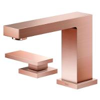 Misturador Para Lavatório De Mesa New Edge Bica Baixa Cobre Escovado Docol - 2