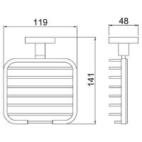 Saboneteira Cesto Like 2008 C78 Cromada Lorenzetti - 2