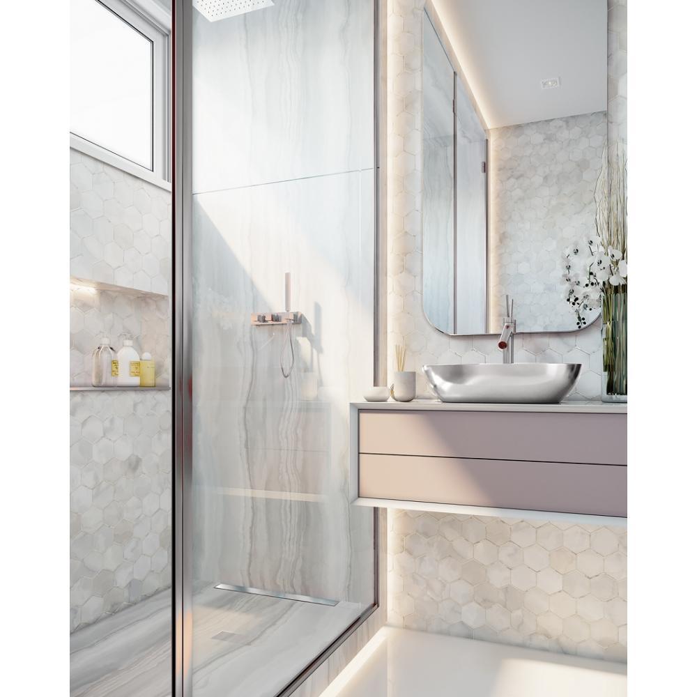 Ralo Versatile Tampa Inox Polida Linear 50cm - 2