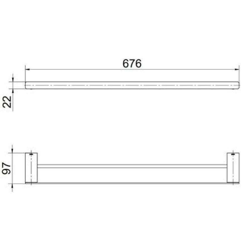 Porta Toalha Docolflat Onix Docol - 5