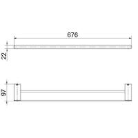 Porta Toalha Docolflat Onix Docol - 5