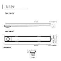 Ralo Versatile Tampa Inox Escovado Linear 75cm - 5