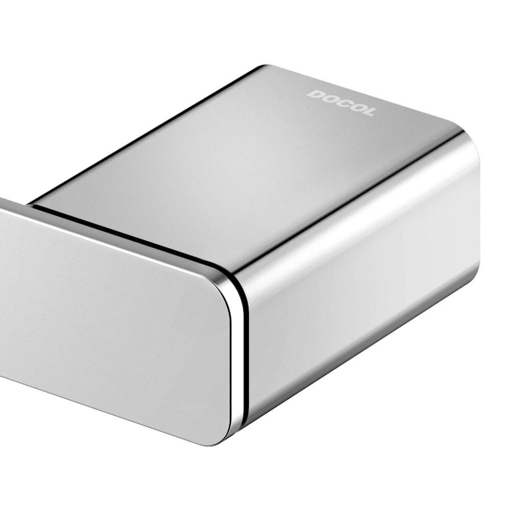 Porta Toalha De Rosto Flat Cromado Docol - 2