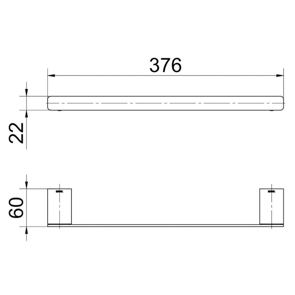 Porta Toalha De Rosto Flat Cromado Docol - 4