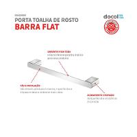Porta Toalha De Rosto Flat Cromado Docol - 3
