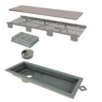 Ralo Tiny Pvc 25cm Acabamento Inox Oculto Linear - 1