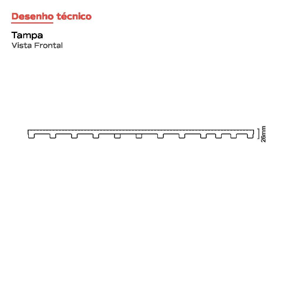 Ralo Linear Versatile Tampa Black Matte 4260 Linear 75cm - 6