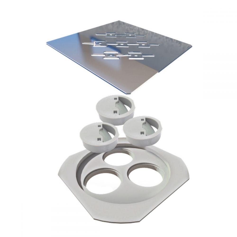 Ralo Linear Novii Grelha 10x10cm Polida Linear - 1