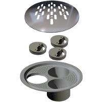 Ralo Grelha P/caixa Sifonada Redonda Inox Polida Linear 15x15cm - 1