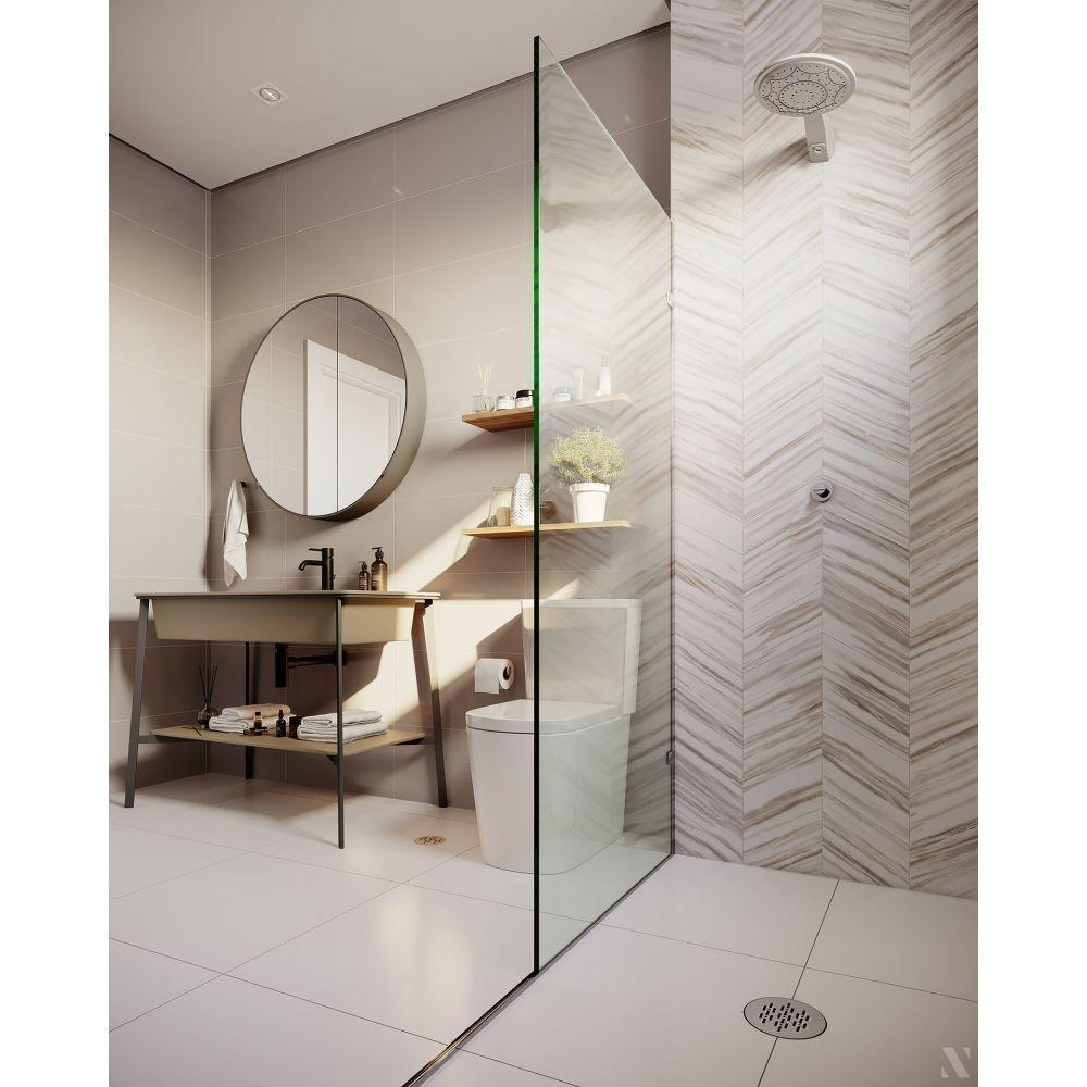 Ralo Grelha P/caixa Sifonada Redonda Inox Polida Linear 10x10cm - 2