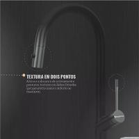 Misturador Monocomando De Mesa Para Cozinha Bica Alta 400 Grey Debacco