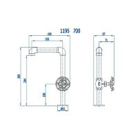 Torneira Para Lavatório De Mesa Living Bica Alta Bruto Fani  - 7