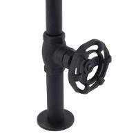 Torneira Para Lavatório De Mesa Bica Móvel Living Preto Fosco Fani