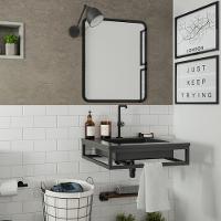 Torneira Para Lavatório De Mesa Bica Móvel Living Preto Fosco Fani - 5