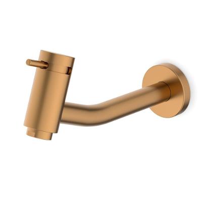 Torneira Lavatório Básica Parede Matte Rose Gold Celite