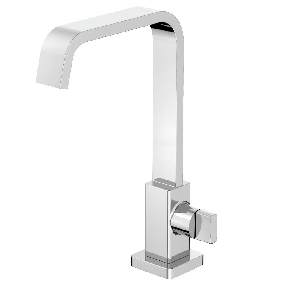 Torneira De Mesa Para Lavatório Com Bica Alta Virtus Cromado Roca - 1