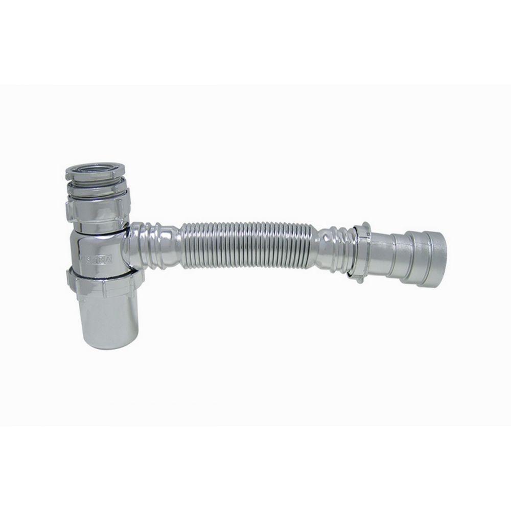 Sifão Sanfonado Com Copo 1" 1.1/2" Cromado Ssuc2 Astra - 1