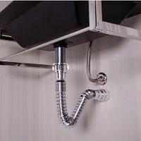 Sifão Universal  Sanfonado Simples Ssum2 Cromado Astra - 2