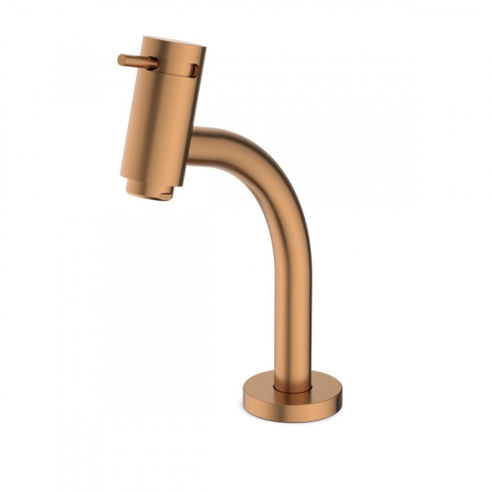 Torneira De Mesa Para Banheiro Bica Baixa Basic Rose Gold Matte Celite - 1