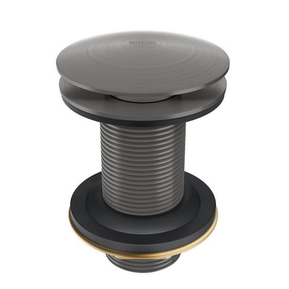 Valvula Saida d’agua para Lavatorio Click-Clack 7/8 Grafite Escovado Docol - 1