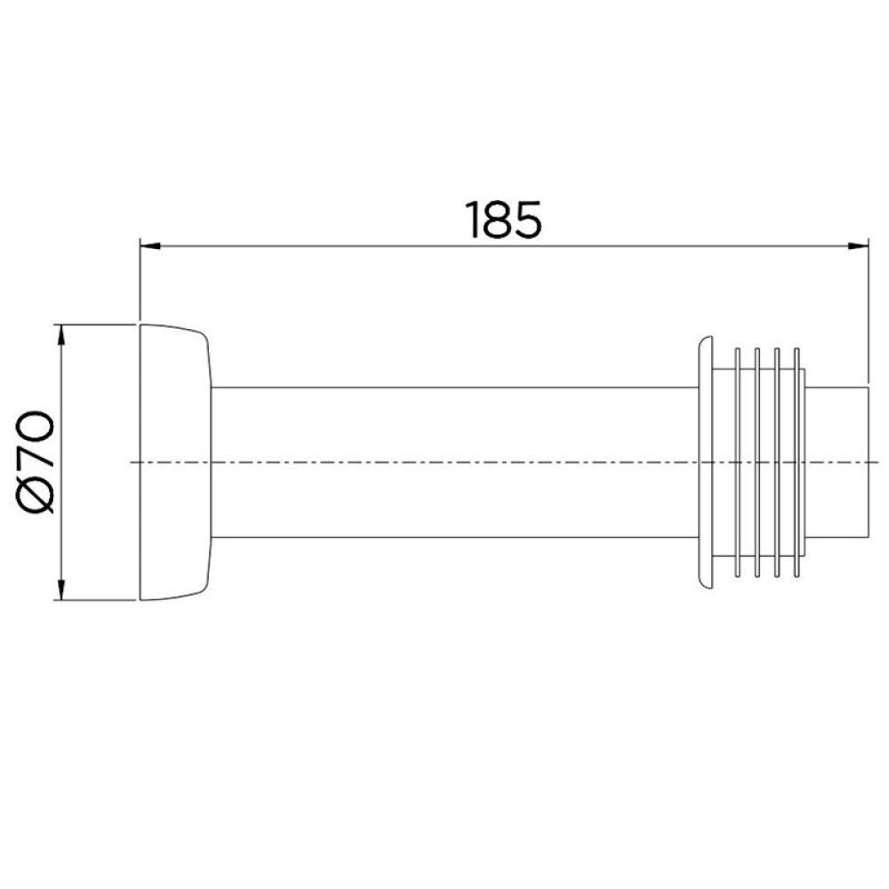 Tubo De Ligação Para Bacia 1 1/2x30 Ônix Docol - 4