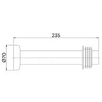 Tubo De Ligação Para Bacia 1 1/2x25 Ônix Docol - 3