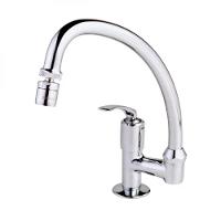 Torneira Saida Lateral De Mesa Para Cozinha Pratika  Cromado Fabrimar  - 1