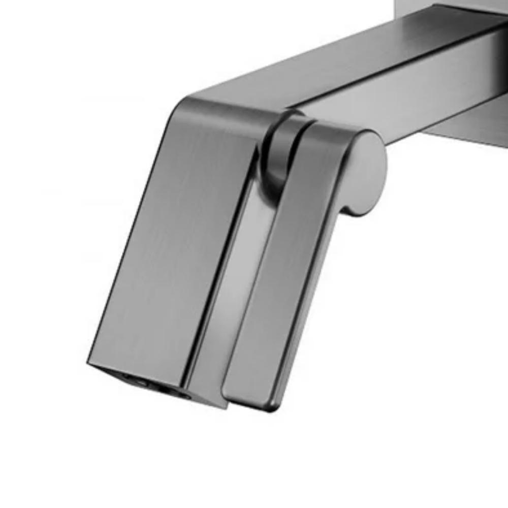 Torneira Para Lavatório De Parede Stillo Grafite Escovado Docol - 2