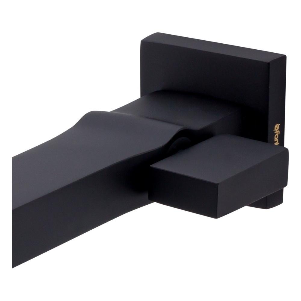 Torneira Para Lavatório De Parede Horus 450 Preto Fosco Fani  - 4