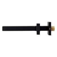 Torneira Para Lavatório De Parede Horus 450 Preto Fosco Fani  - 3