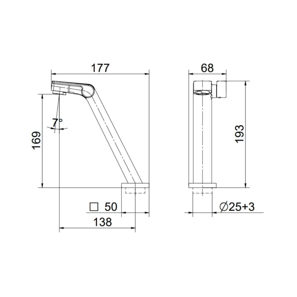 Torneira Para Lavatório De Mesa Stillo Bica Baixa Ouro Polido Docol - 5