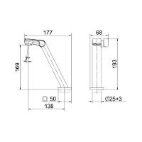 Torneira Para Lavatório De Mesa Stillo Bica Baixa Ouro Polido Docol - 5