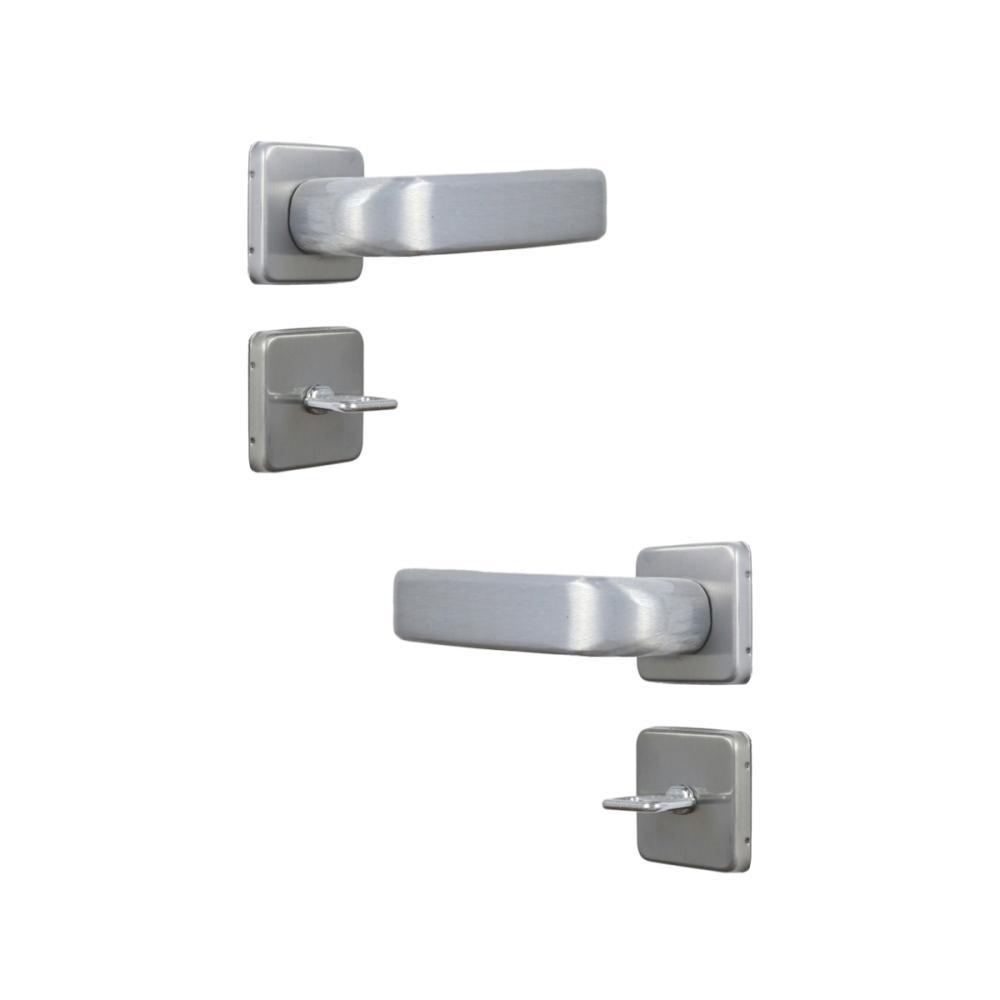 Fechadura Para Porta De Banheiro Roseta Firenze Alumínio MGM 40mm - 6