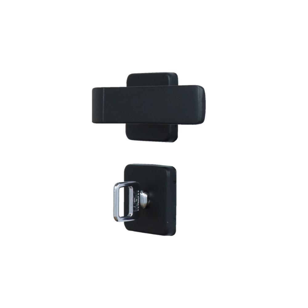 Fechadura Para Banheiro Roseta Módena Preto Fosco MGM 40mm  - 7