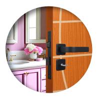 Fechadura Para Banheiro Roseta Módena Preto Fosco MGM 40mm  - 2