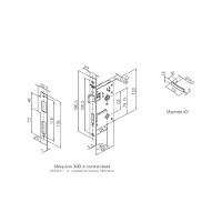 Fechadura Para Porta Banheiro Espelho Concept 401 Preta Pado 40mm - 4