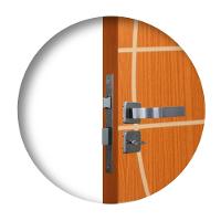 Fechadura Para Banheiro Roseta Módena Cromado MGM - 1