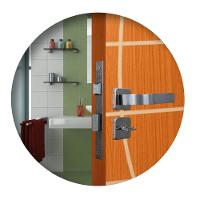 Fechadura Para Banheiro Roseta Módena Cromado MGM - 2