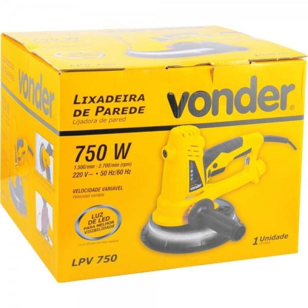 Lixadeira De Parede Com Led LPV 750 220V Vonder - 4