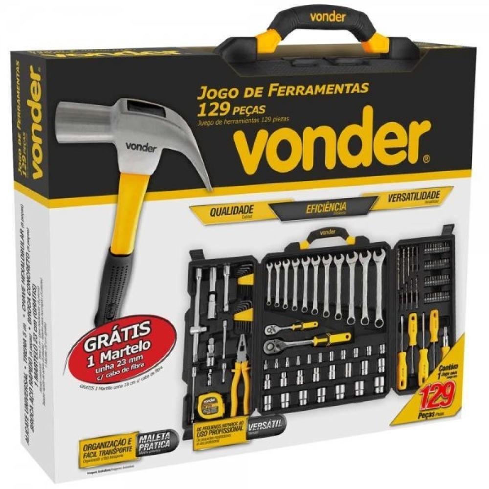 Jogo De Ferramentas Com 129 Peças Embalagem Fechada Vonder                                                       - 4